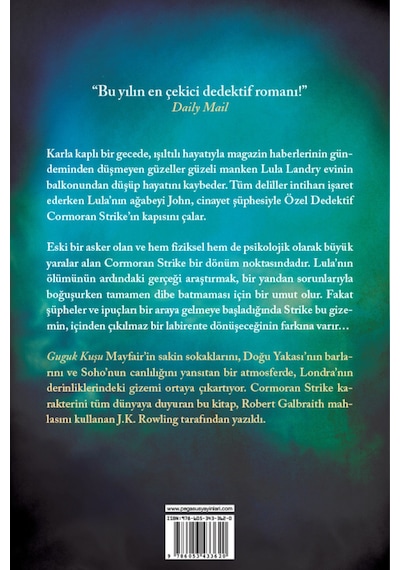 Guguk Kuşu-Cormoran Strike 1 - Robert Galbraith - Pegasus