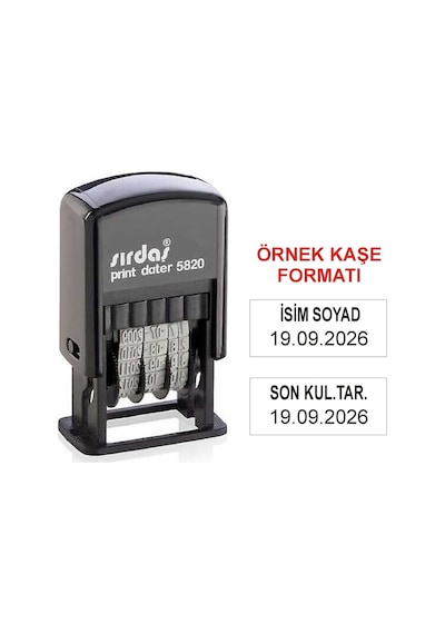 Sırdaş 5820 İsimli Tarih Kaşesi Diğer