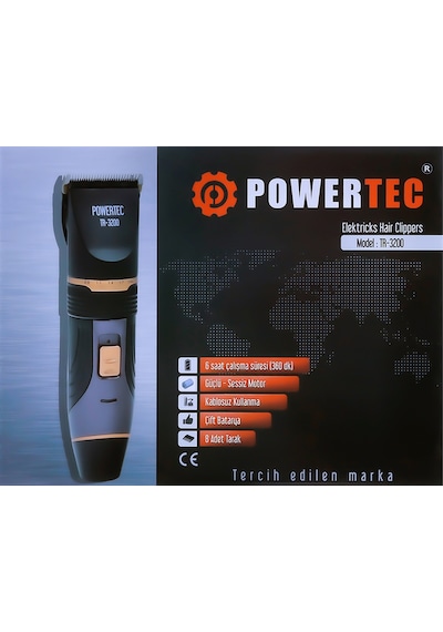 Powertec TR-3200 Saç ve Sakal Kesme Makinesi