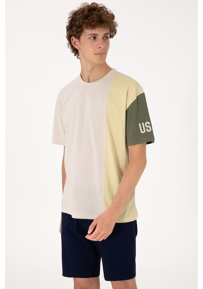 U.S. Polo Assn. Erkek Comfort Fit Bisiklet Yaka Taş Tişört 50306896-VR049