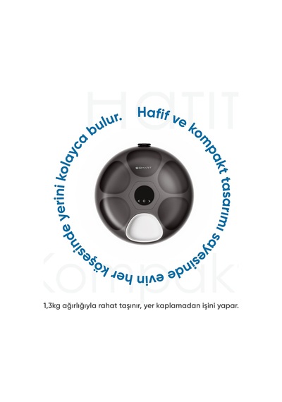 Tr Şımart 6 Hazneli Akıllı Mama Kabı, Yaş Mama Uyumlu Ve Buz Paketli