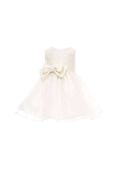 Pamina Kids Pamina Kız Bebek Bolerolu Tül Elbise Ekru 36326