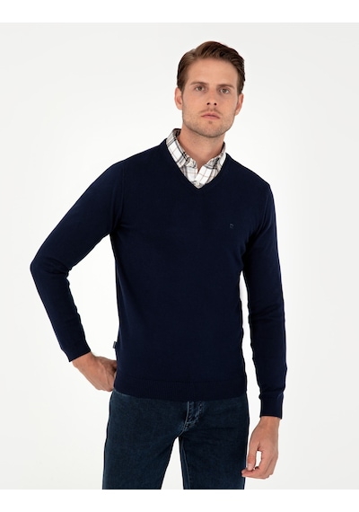 Pierre Cardin Erkek Lacivert Kazak /triko 50296583-vr033 Lacivert