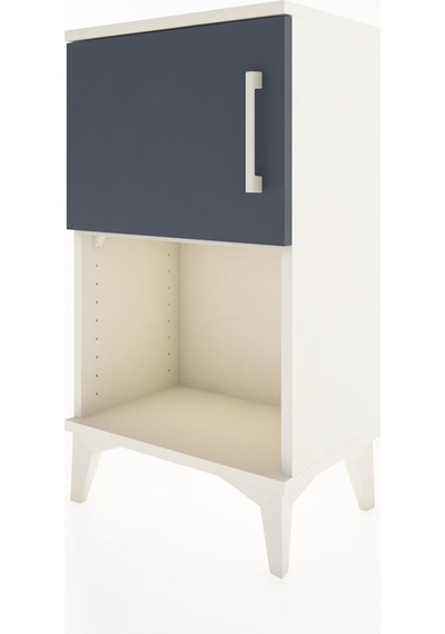 Arges Komodin 2 Raflı 2 Çekmeceli Tek Kapaklı 44x30x80 Aytaşı... Aytaşı