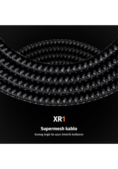 Xr1 Kablolu Oyuncu Mouse, 12800 Dpı, Rgb Aydınlatma, 6 Tuş, Ergonomik Tasarım, Pc Ve Laptop Uyumlu, Gaming Fare Siyah