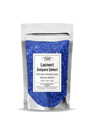Tos The Organic Spices Lacivert Zımpara Şekeri 250 G Dark Blue Sanding Sugar