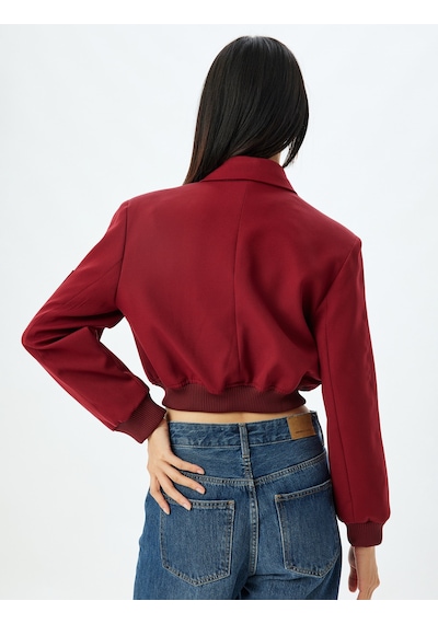 Koton Oversize Ceket Kruvaze Yaka Cepli Düğmeli Fermuar Detaylı Ribanalı Bordo 5wal20134ıw Bordo Koton Oversize Ceket Kruvaze Yaka Cepli Düğmeli Fermuar Detaylı Ribanalı Bordo 5wal20134ıw Bordo