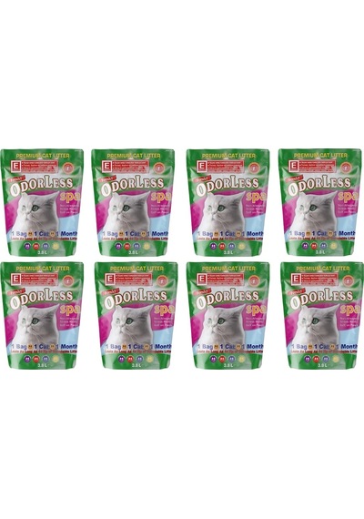 Freshy Odorless Ekstra 8 Aylık Kristal Kedi Kumu 8 x 3800 ML