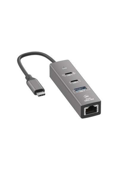 Forzacase Notebook Apple Uyumlu MacBook Type-c 4in1 Ethernet Usb 3.0 100w Pd Çevirici Hub Fc1165