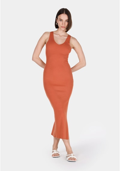 Colin's Colins Slim Fit Düz Kadın Kahverengi Kolsuz Elbise Cl1075139 Q1.v1 Cor Cınnamon