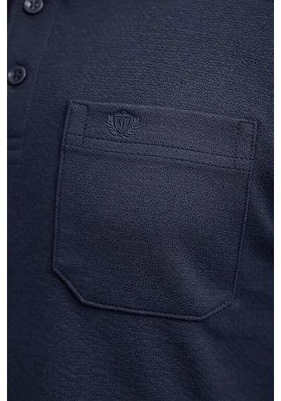 Classics Men Simenti Regular Fit Polo Yaka Uzun Kol Sweatshirt - 7566 Lacivert