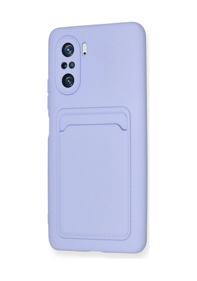 Newface - 138 - Xiaomi Mi 11i Kılıf Kelvin Kartvizitli Silikon - Csmo-tex - - Lila