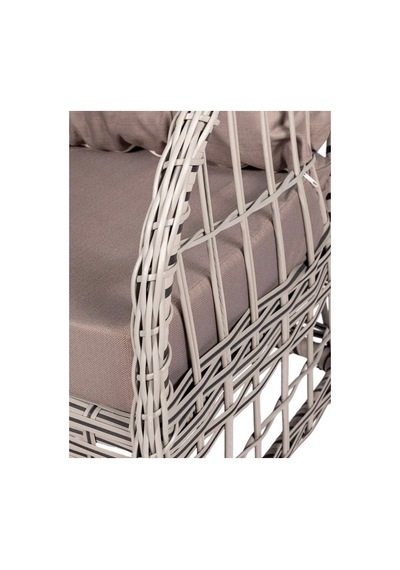 Dora Garden Home Nova 2+1+1 Rattan Bahçe Takımı Masalı Açık Gri Siyah Çizgili Dora Garden Home Nova 2+1+1 Rattan Bahçe Takımı Masalı Açık Gri Siyah Çizgili