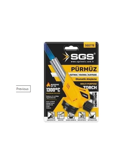 Sgs Torch Açılı Kamp Pürmüz Başlık Sgs778 Sarı