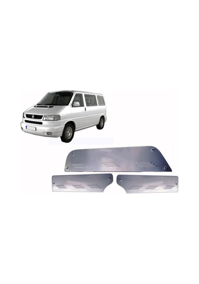 Vw Volkswagen Transporter T5 Uyumlu Kapı Eşiği 3 Parça 2010-2014 Paslanmaz Krom