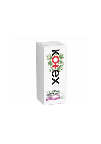 Kotex Natural Hipoalerjenik Ekstra Koruma Günlük Ped 28'li