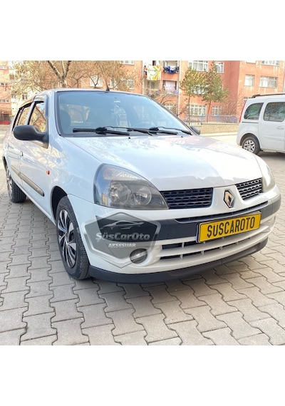 Renault Clio 2 Symbol Hb&sedan 1998-2008 Uyumlu Üniversal H Lip Esnek Ön Lip 2 Parça Karlık Ön Ek 00 Şüscaroto Aksesuar