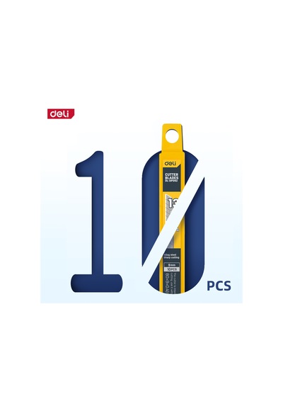 Delı Profesyonel 9mm Maket Bıçağı Yedeği 13 Lü