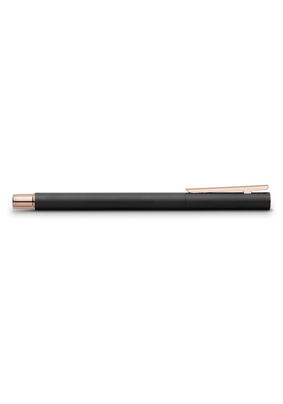 Faber-castell Dolma Kalem Neo Slim, Uç M, Metal Siyah, Pembe Altı Diğer