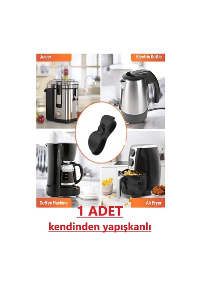 1 Adet Yapışkanlı Airfryer Kablo Sabitleyici Düzenleyici Fırın Kahve Kablo Tutucu Kablo Toparlayıcı