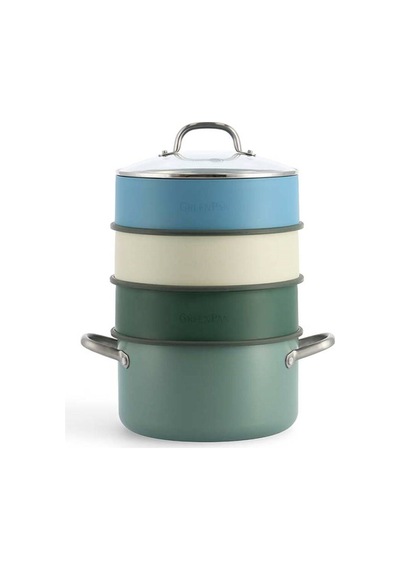 Greenpan Steamy Buharda Pişirici 24 Cm Yeşil
