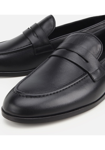 Hotiç Erkek Deri Siyah Klasik Loafer