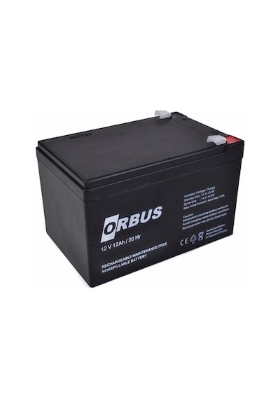 Orbus 12v 12ah Elektrikli Bisiklet -ups Bakımsız Kuru Akü