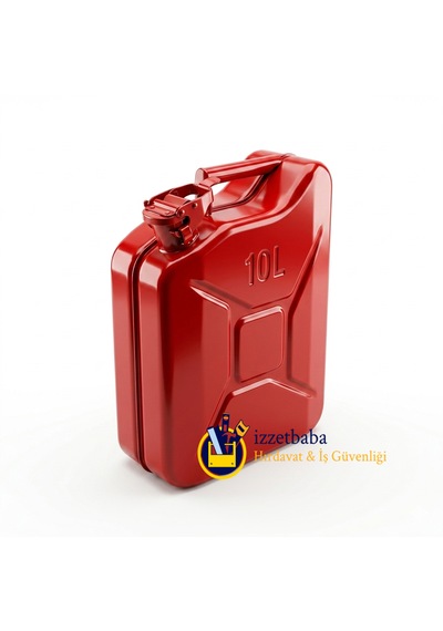 Gelg 10 Lt Metal Yakıt Bidonu Kırmızı