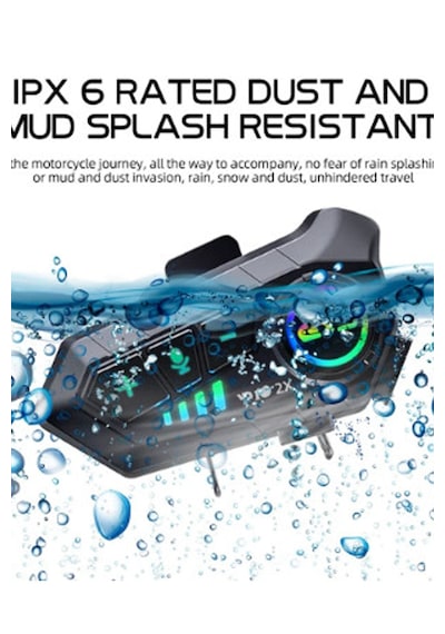 Vothoon Y10 2x Motosiklet Kask Intercom Siyah