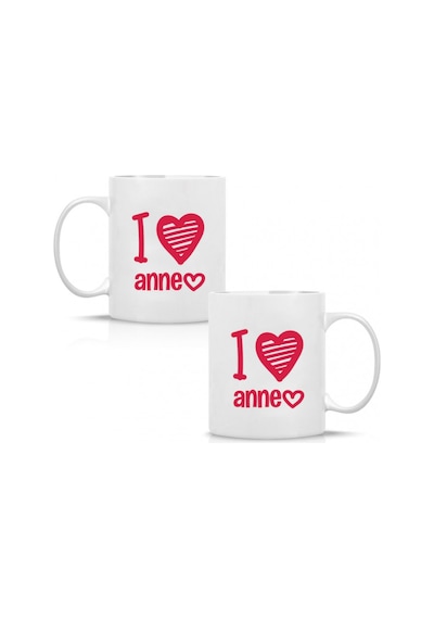 Anneler Günü I Love Anne Baskılı Kupa Bardak Hk2629