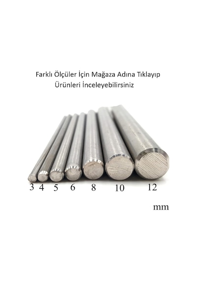 Paslanmaz Çelik Çubuk Yuvarlak Krom Mil 2 Mm 505475413