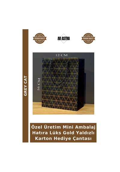 Özel Üretim Mini Ambalaj Hatıra Lüks Gold Yaldızlı Karton Hediye Çantası Çok Renkli