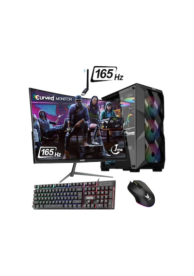 Izoly ST999036 i5-12400F 16 GB 256 GB M.2 NVMe GTX1660S 6 GB 24" Free Dos Masaüstü Oyuncu Bilgisayarı