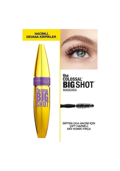 Maybelline New York The Colossal Big Shot Volum Express Maskara Siyah
