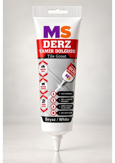 Beyaz Renk 380 Gr Hazır Derz Arası Tamir Dolgusu Fayans Seramik Mermer Yenileyici Yenileme Dolgu