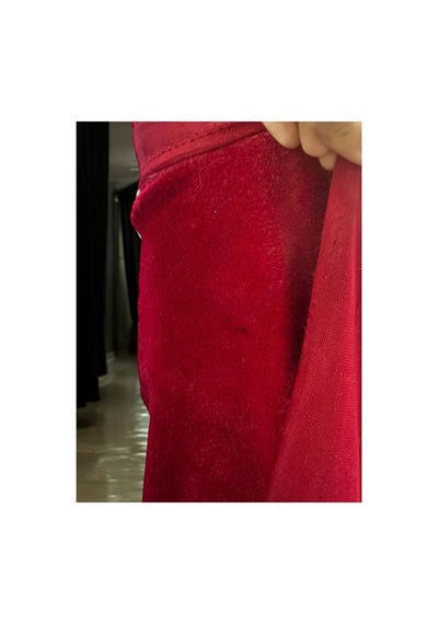 Zp Tavşan, Ithal Kırmızı Ince Peluş Kumaş Tüy Dökmez 100x150cm Ebat, Tekstil Kırmızı Kırmızı