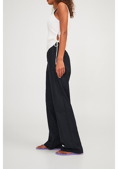 Jack & Jones Jjxx Jxpoppy Lınen Hw Pant Pnt Siyah Kadın Pantolon 000000000101961816 Siyah