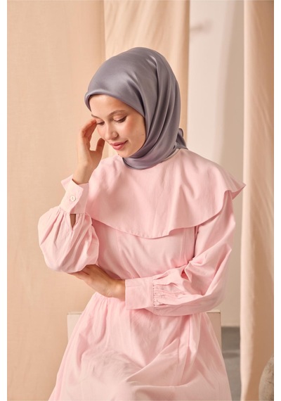 Silk Home Düz Shiny Eşarp 75006-80 gri