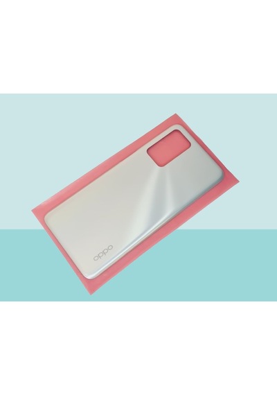 Tkgz - Oppo A16 Arka Pil Batarya Kapağı - Gri Çok Renkli