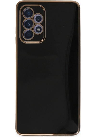 Samsung Galaxy Uyumlu, A52 Kılıf Volet Silikon - Siyah