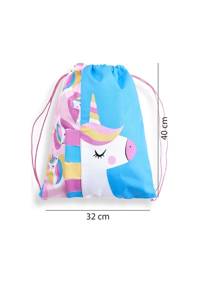Denokids Unicorn Kız Çocuk Sırt-plaj Çantası Çok Renkli