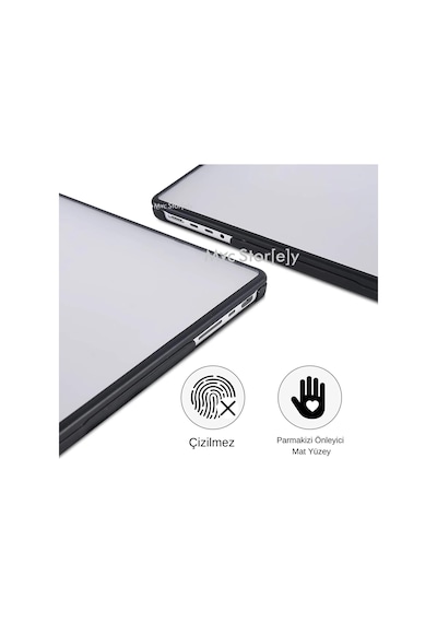 Macbook Air 13.6 İnç M2 M3 M4 M5 Uyumlu Darbe Korumalı Sert Kılıf Rugged Koruma Hard Case A2681 A3113 A3240 A3449 Güçlendirilmiş Köşe Koruma Şeffaf Belirtilmemiş