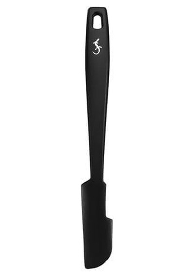 Lurch - Platin Silikon Mini Hamur Kazıyıcı 26 Cm Siyah - Yanmaz, Yapışmaz, Bükülmez, Çizmez, Tat Ve Koku Bırakmaz - 240605
