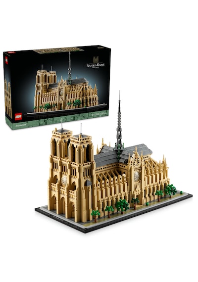 LEGO® Architecture Notre Dame Katedrali 21061 - Yetişkinler için Dekoratif ve Sergilenebilir Model Yapım Seti (4383 Parça)