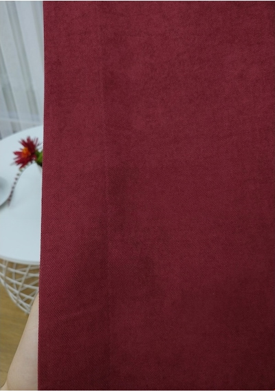 Evdepo Home Bordo Fon Perde Tek Kanat (539777273) Bordo