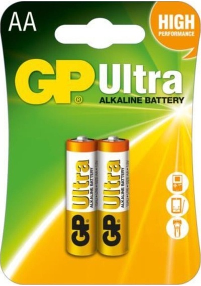 GP Ultra 15AU-2UE2 AA Kalem Pil 2'li