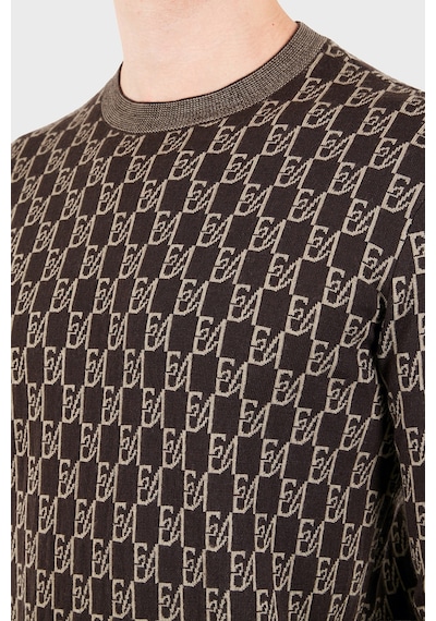 Emporio Armani Regular Fit Bisiklet Yaka Jakarlı Logolu Kazak Erkek Kazak Em006360 Af27946 F6023 Kahve Emporio Armani Regular Fit Bisiklet Yaka Jakarlı Logolu Kazak Erkek Kazak Em006360 Af27946 F6023 Kahve