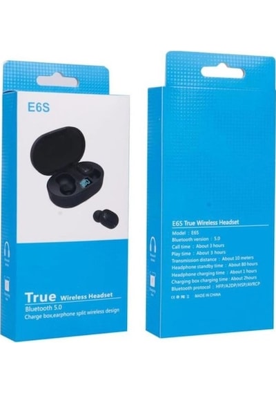 Tws E6S Çift Mikrofonlu Kablosuz Bluetooth Kulaklık