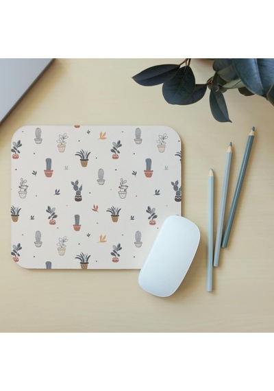 Lexroo Kaktüs - Dikdörtgen Mouse Pad, 17,5 Cm X 19,50 Cm
