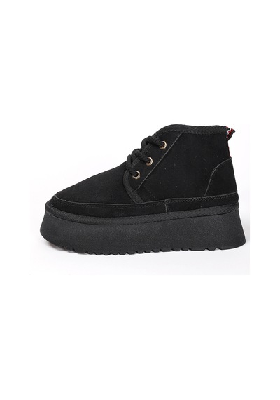 Silvana Kadın Bağcıklı Ugg A010-h61 Siyah